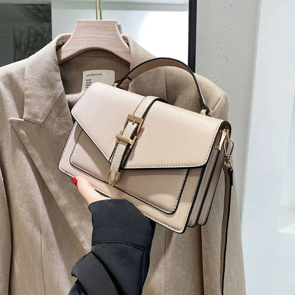 Lina | Classic Leather Shoulder Bag