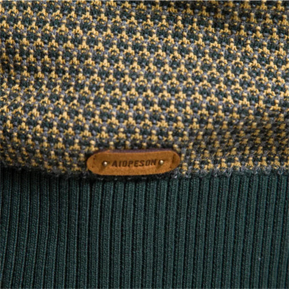Vincent | Men's Sweater With Diamond Pattern