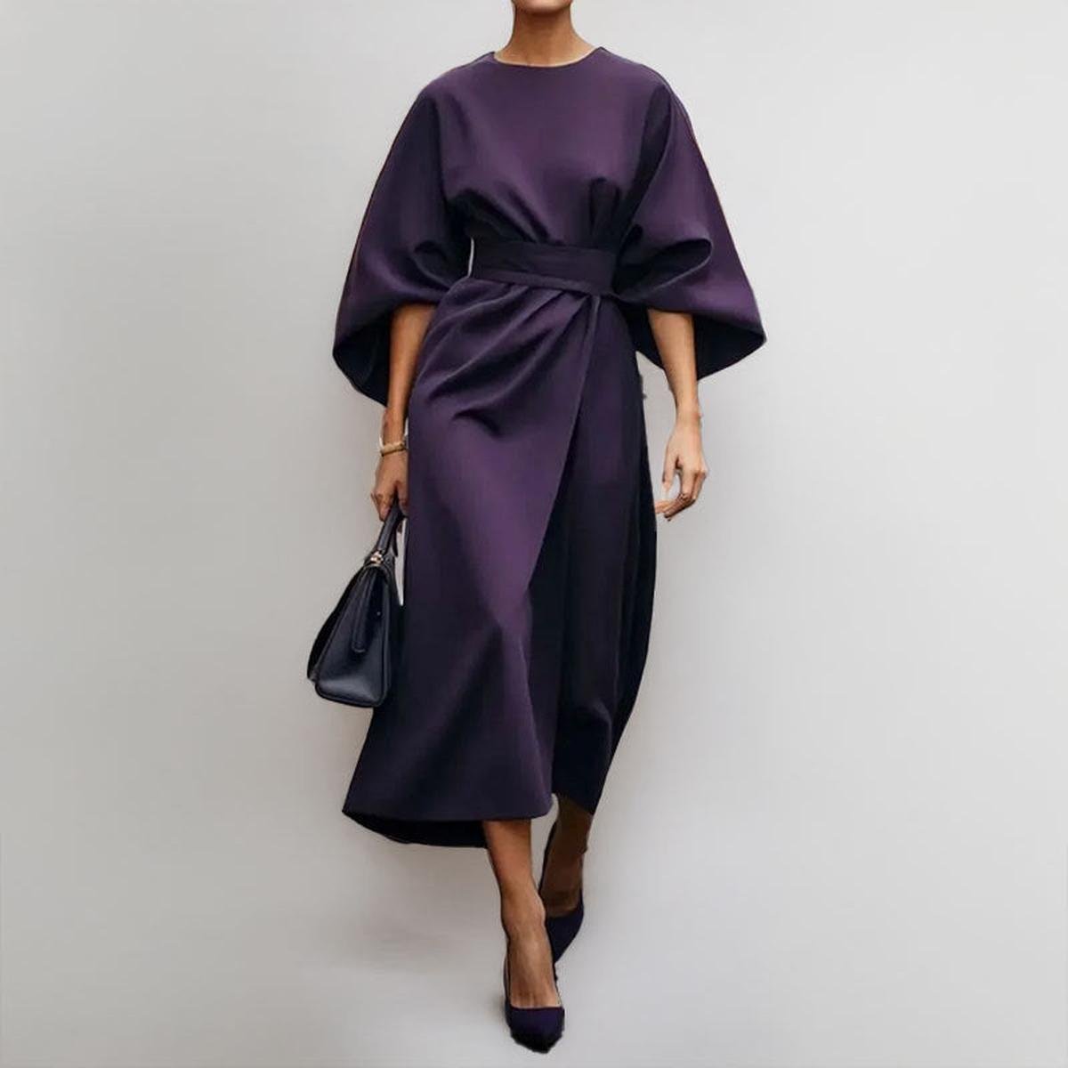 KATARZYNA | MAXI DRESS WITH KIMONO SLEEVE