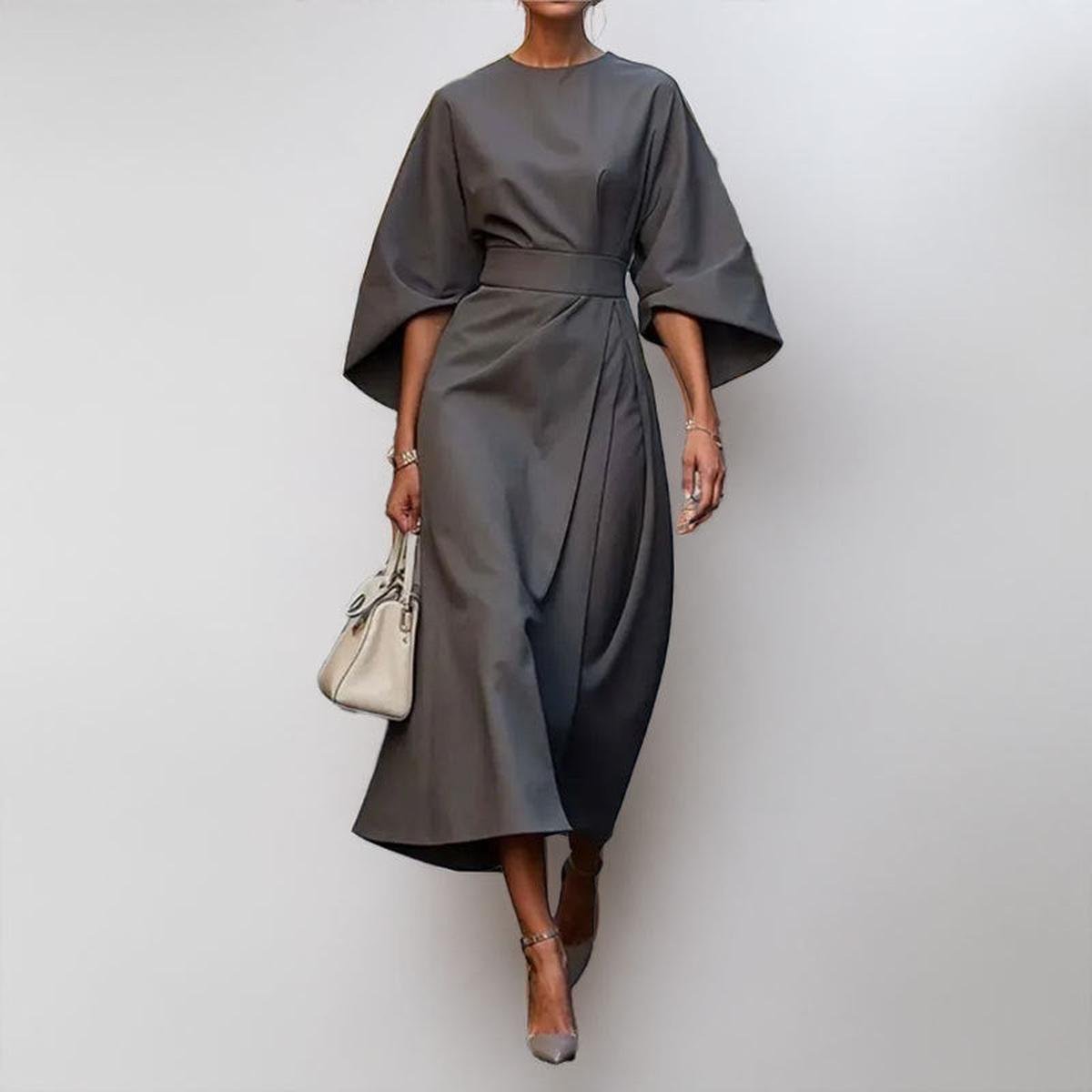 KATARZYNA | MAXI DRESS WITH KIMONO SLEEVE