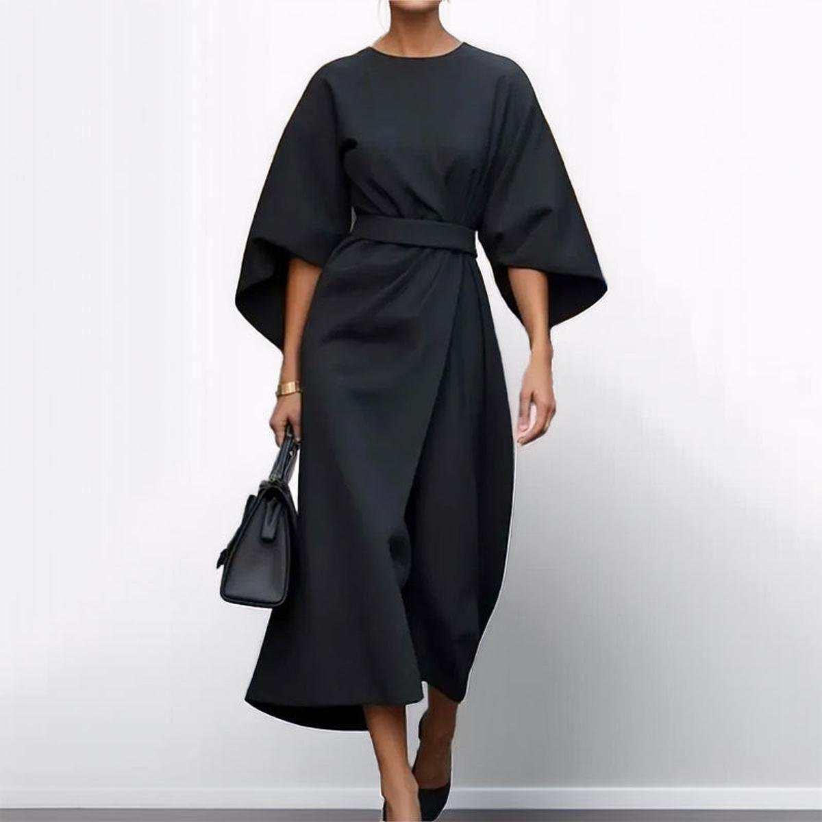 KATARZYNA | MAXI DRESS WITH KIMONO SLEEVE