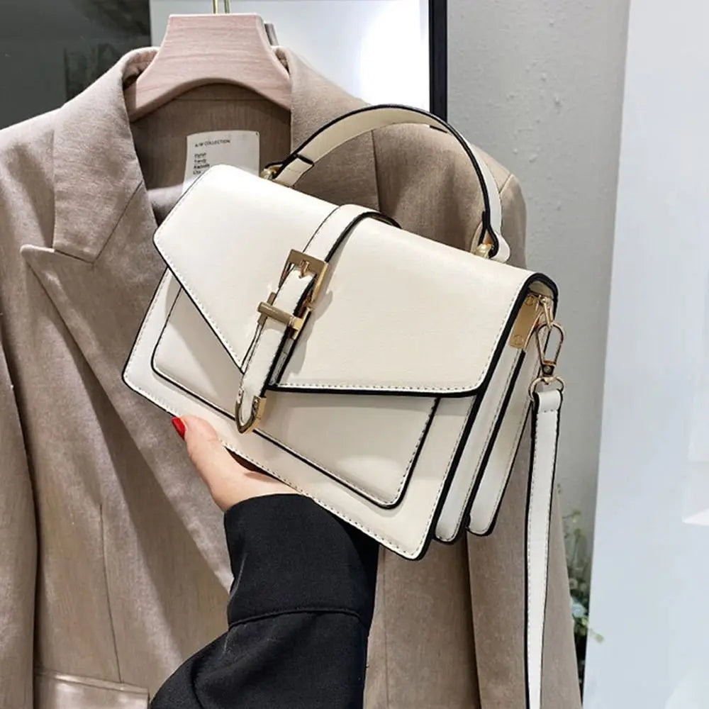Lina | Classic Leather Shoulder Bag