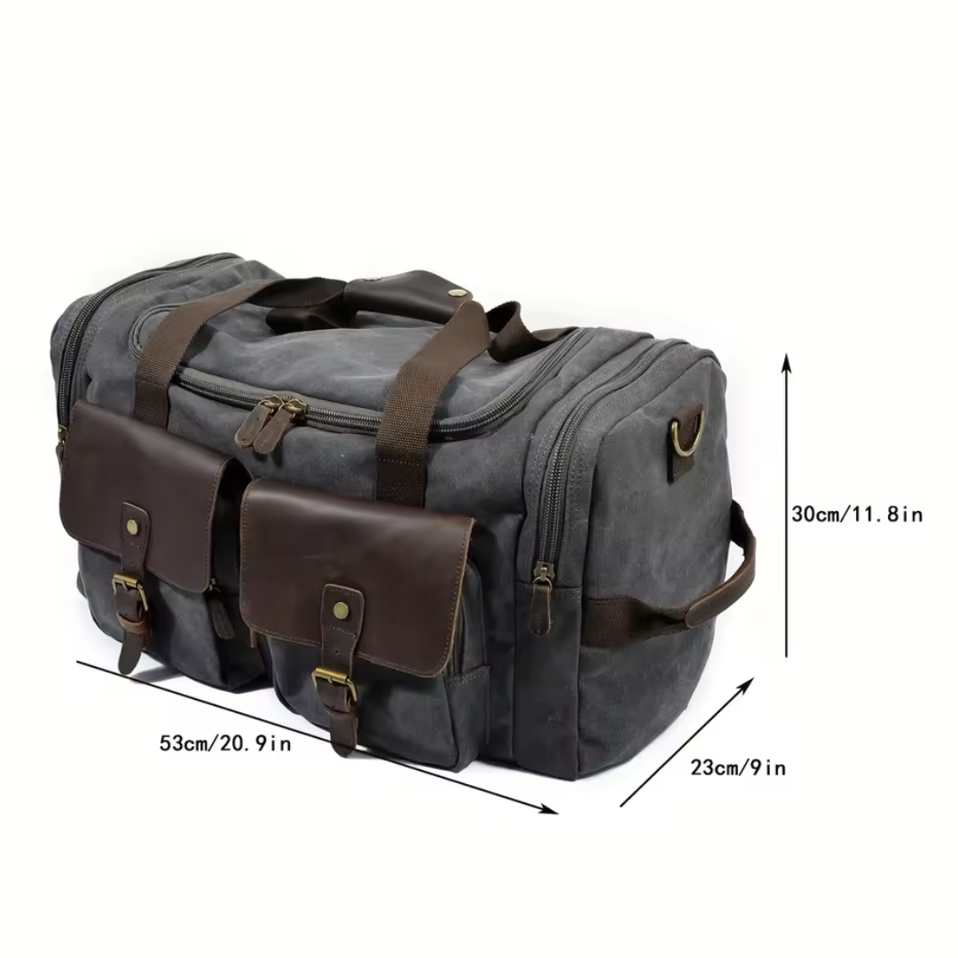 Harlan | Vintage Canvas Weekend Duffle Bag