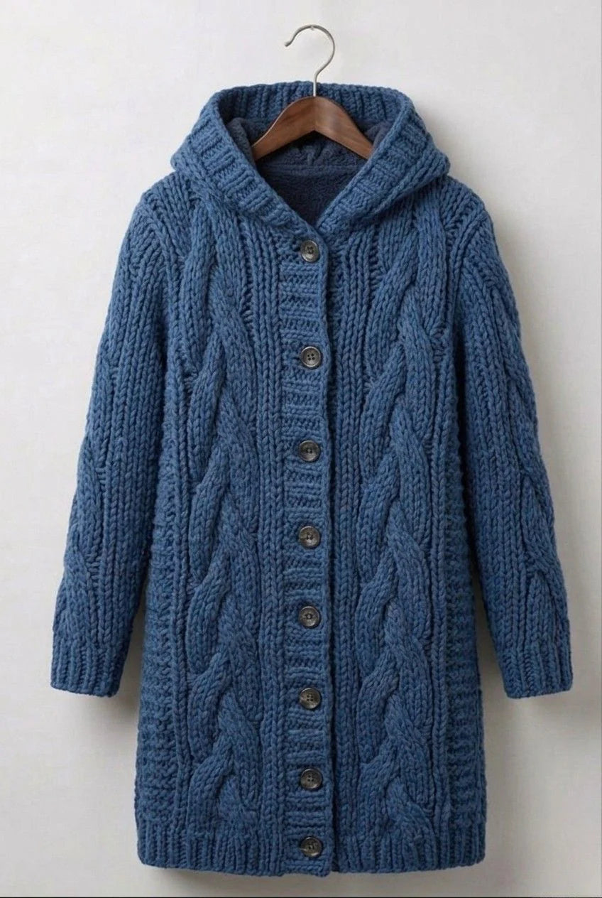KARINA - ELEGANT COSY COAT WITH TUMMY COVERAGE
