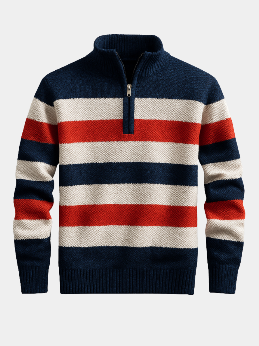 Magnus | Men's Knitted Sweater With Zip
