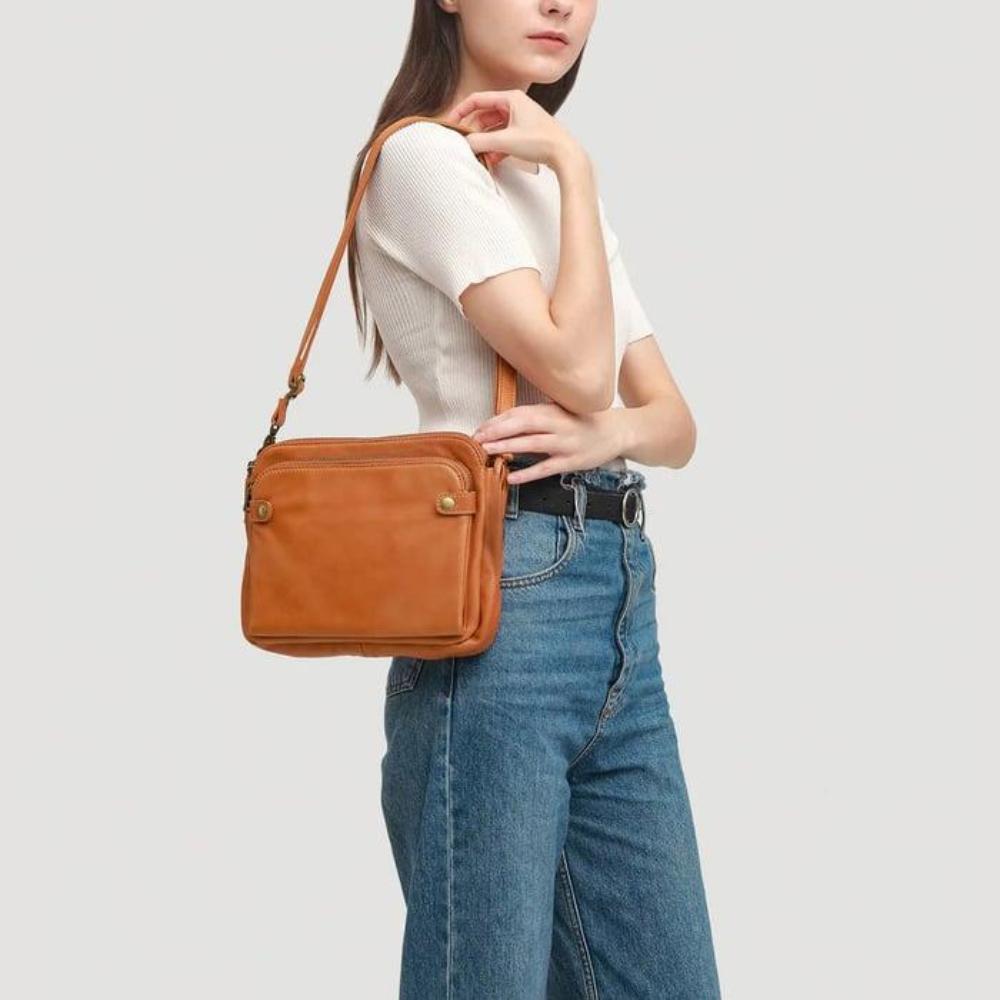 Kim | Elke dag comfortabel — Klassieke Leren Tas