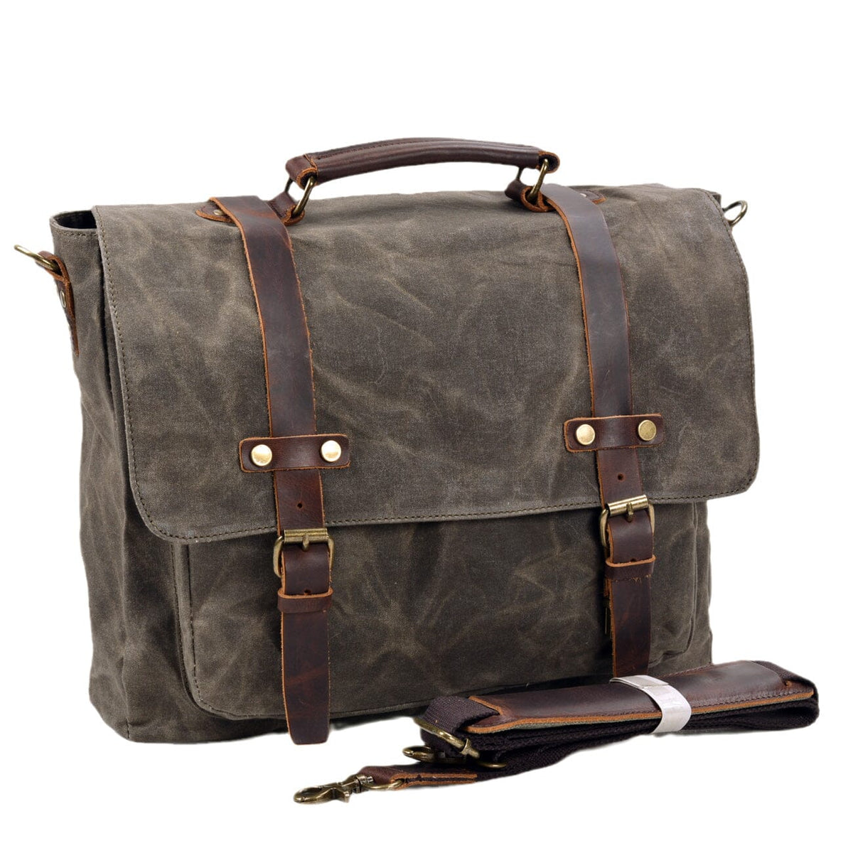 Ryan | Everyday Canvas Shoulder Bag | Real Leather