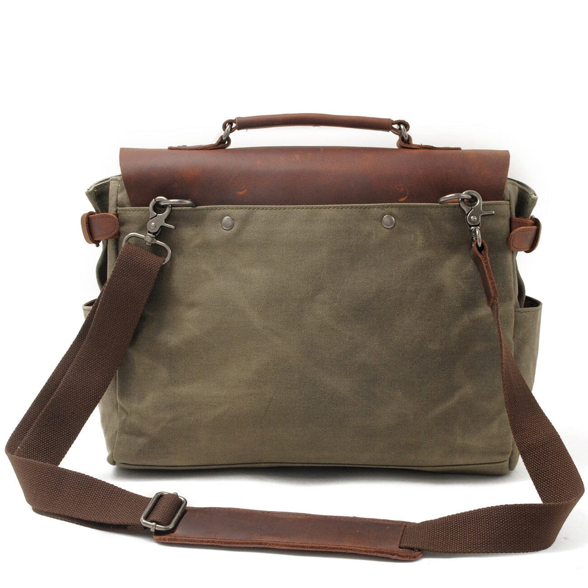 Alexander |  Vintage-Style Canvas Shoulder Bag | Real Leather