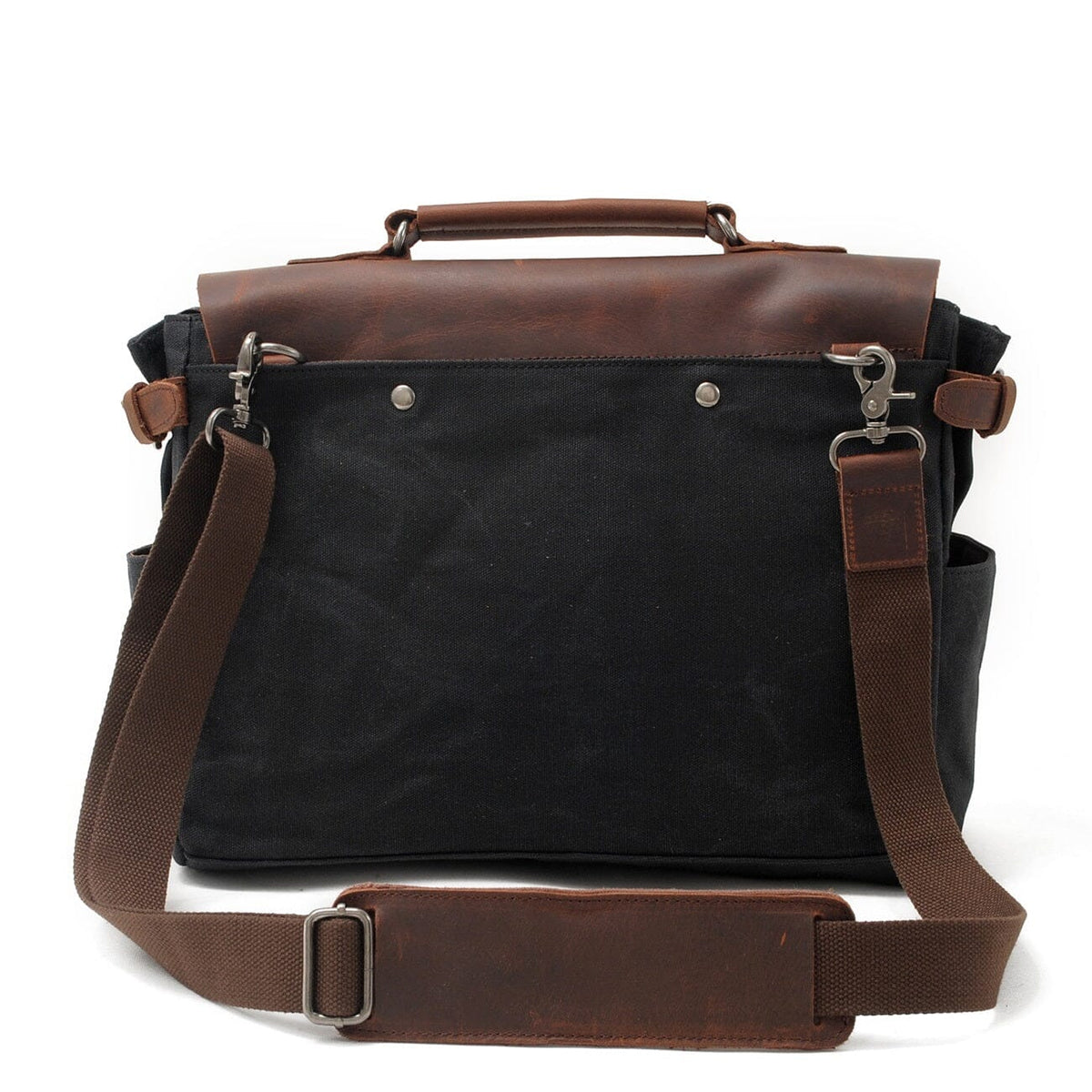 Alexander |  Vintage-Style Canvas Shoulder Bag | Real Leather