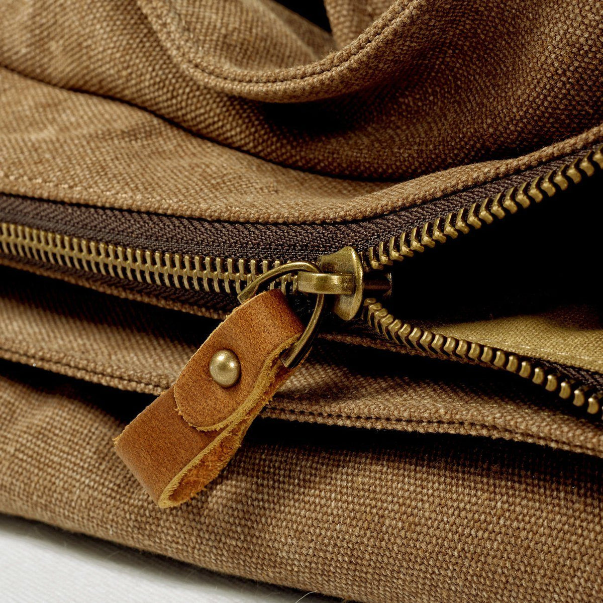 Scott | Waxed Canvas Leather Shoulder Bag | Real Leather