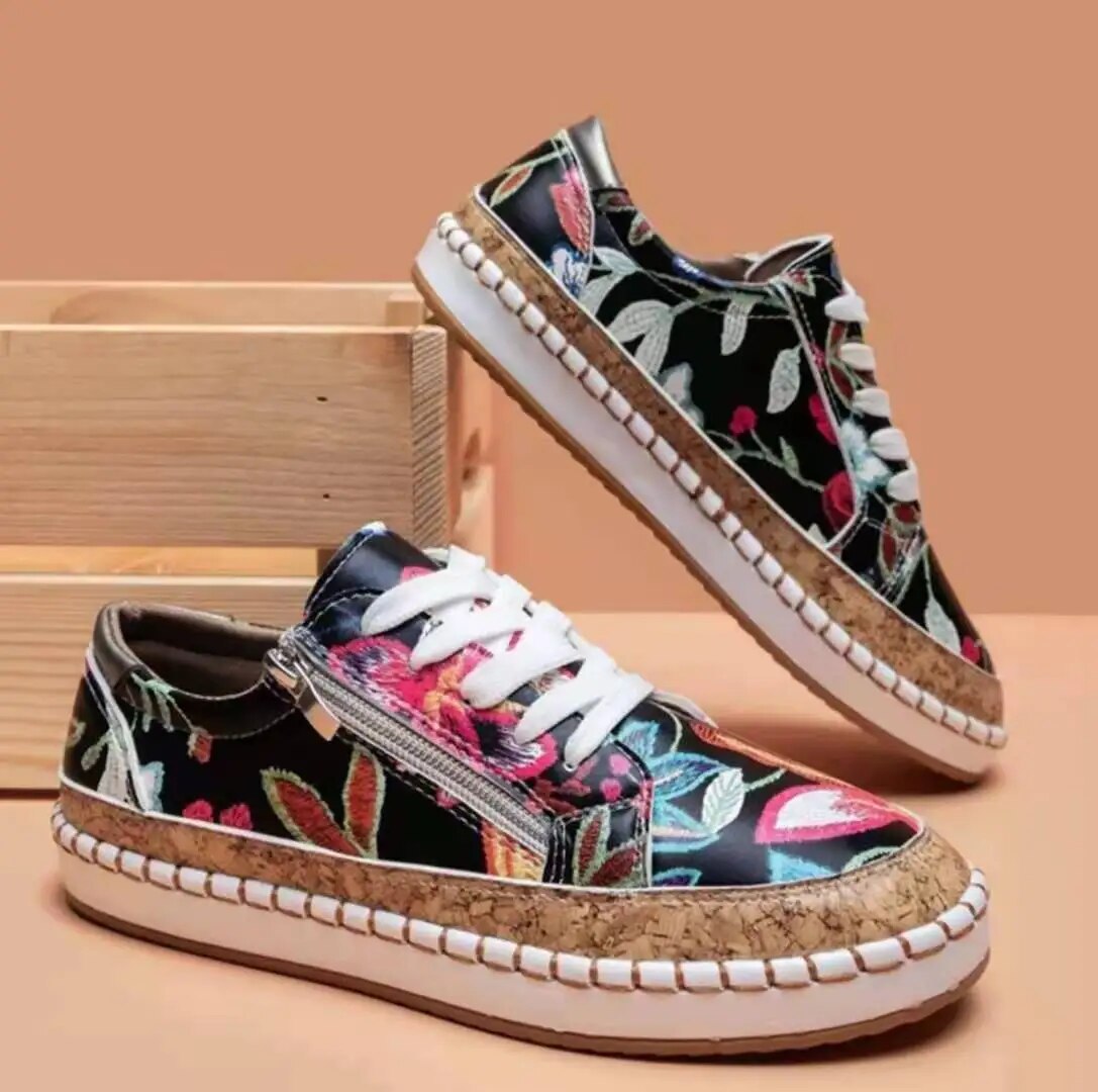 Avery - Stylish Botanical Shoes