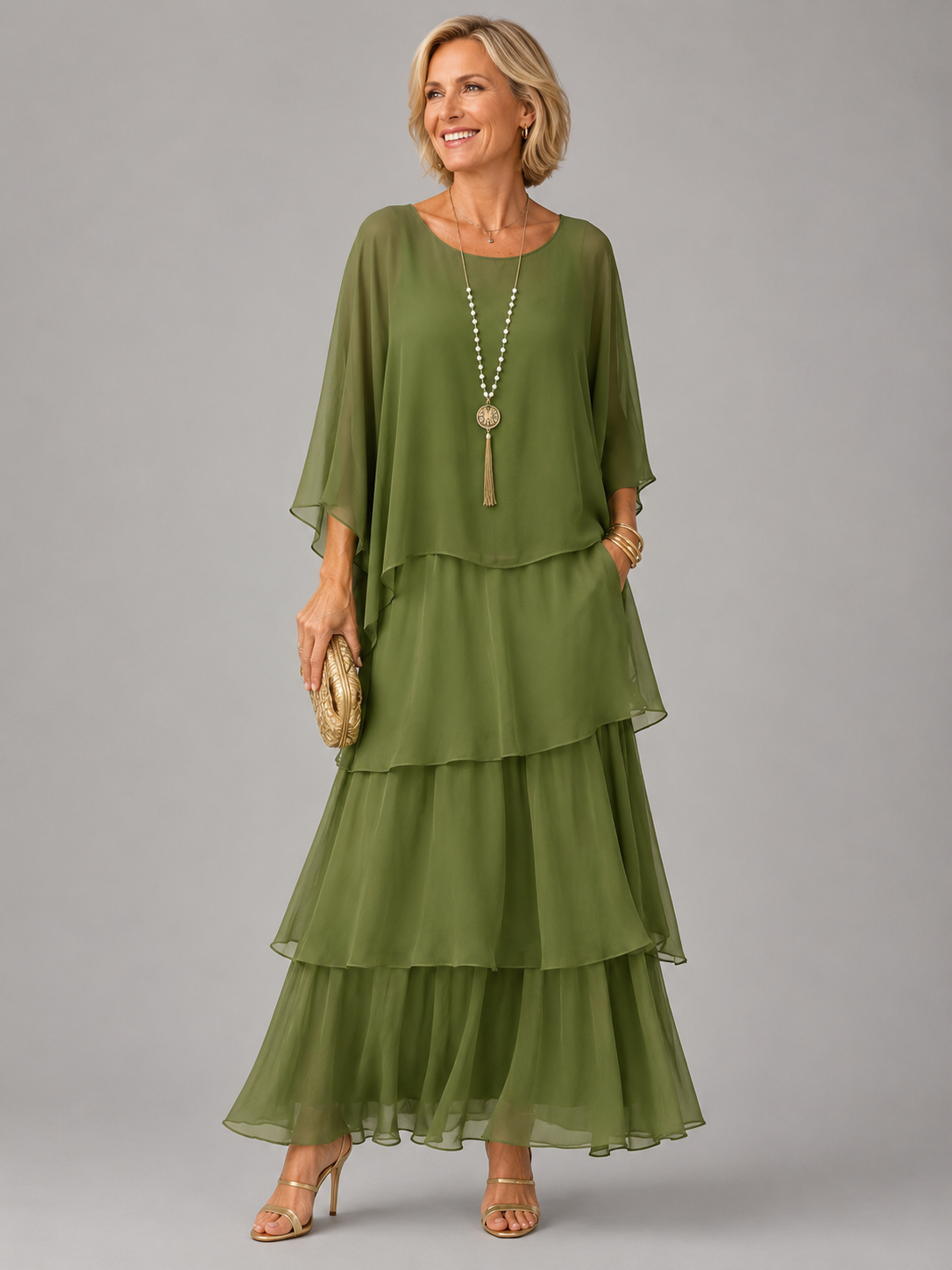 LARA | ELEGANT FLOWING MAXI DRESS