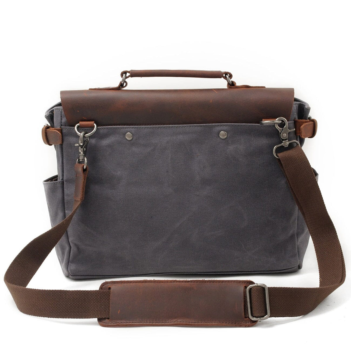 Alexander |  Vintage-Style Canvas Shoulder Bag | Real Leather
