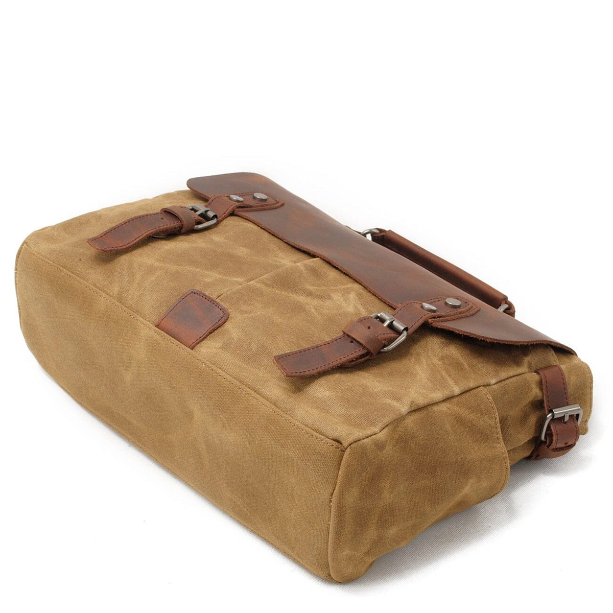 Alexander |  Vintage-Style Canvas Shoulder Bag | Real Leather