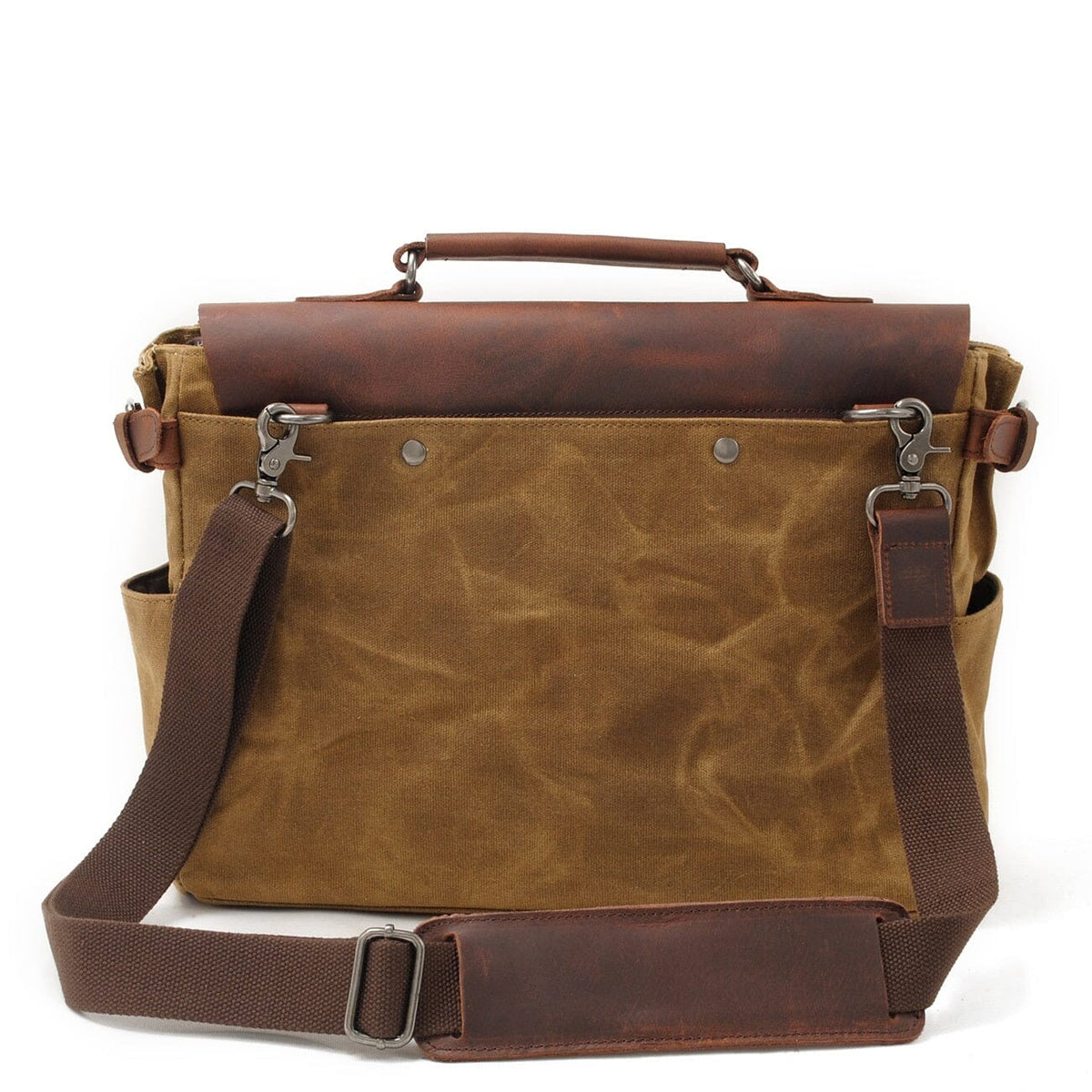 Alexander |  Vintage-Style Canvas Shoulder Bag | Real Leather