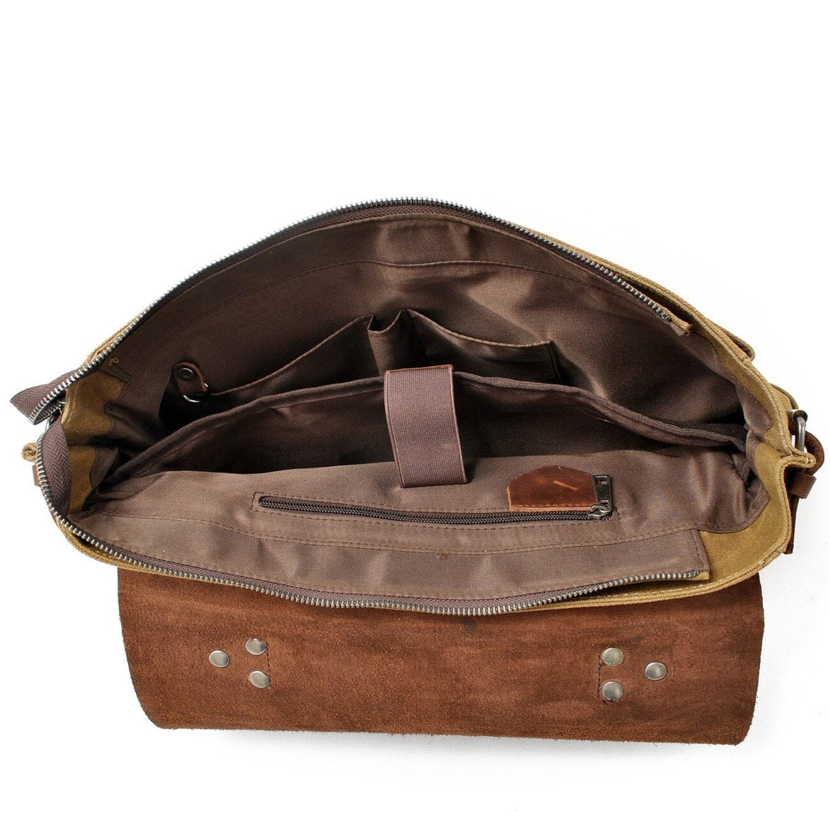 Alexander |  Vintage-Style Canvas Shoulder Bag | Real Leather