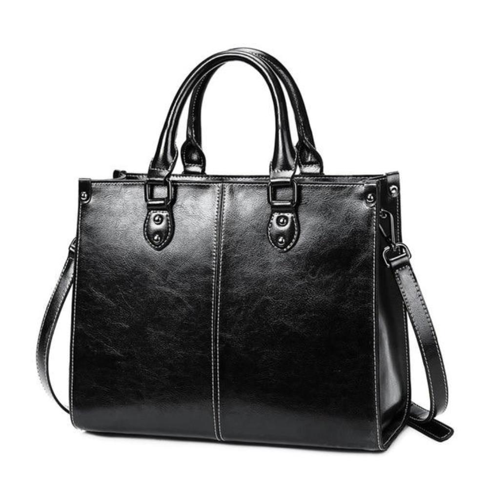 Elegante | Van werk tot avonduit — Leren Tote Tas