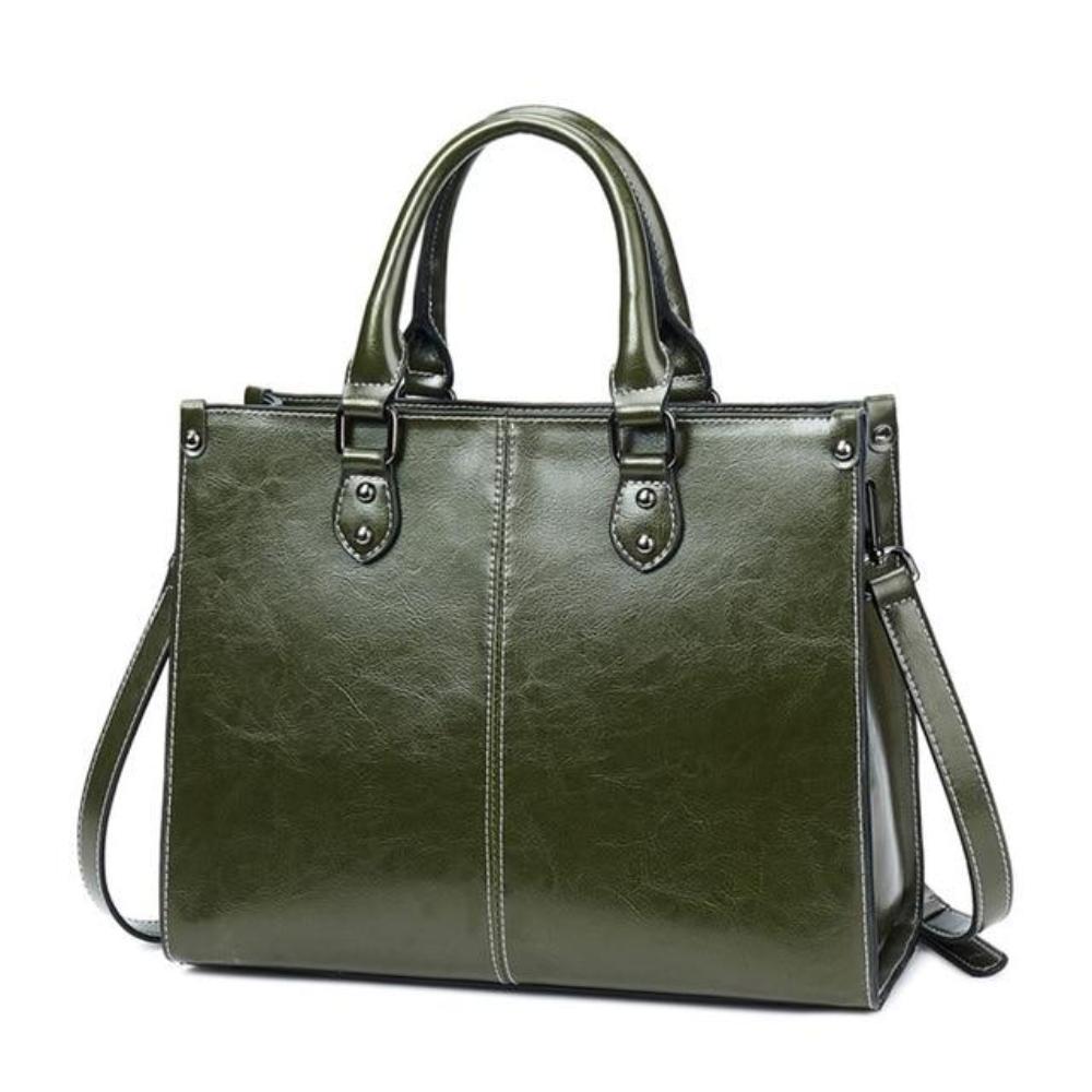 Elegante | Van werk tot avonduit — Leren Tote Tas