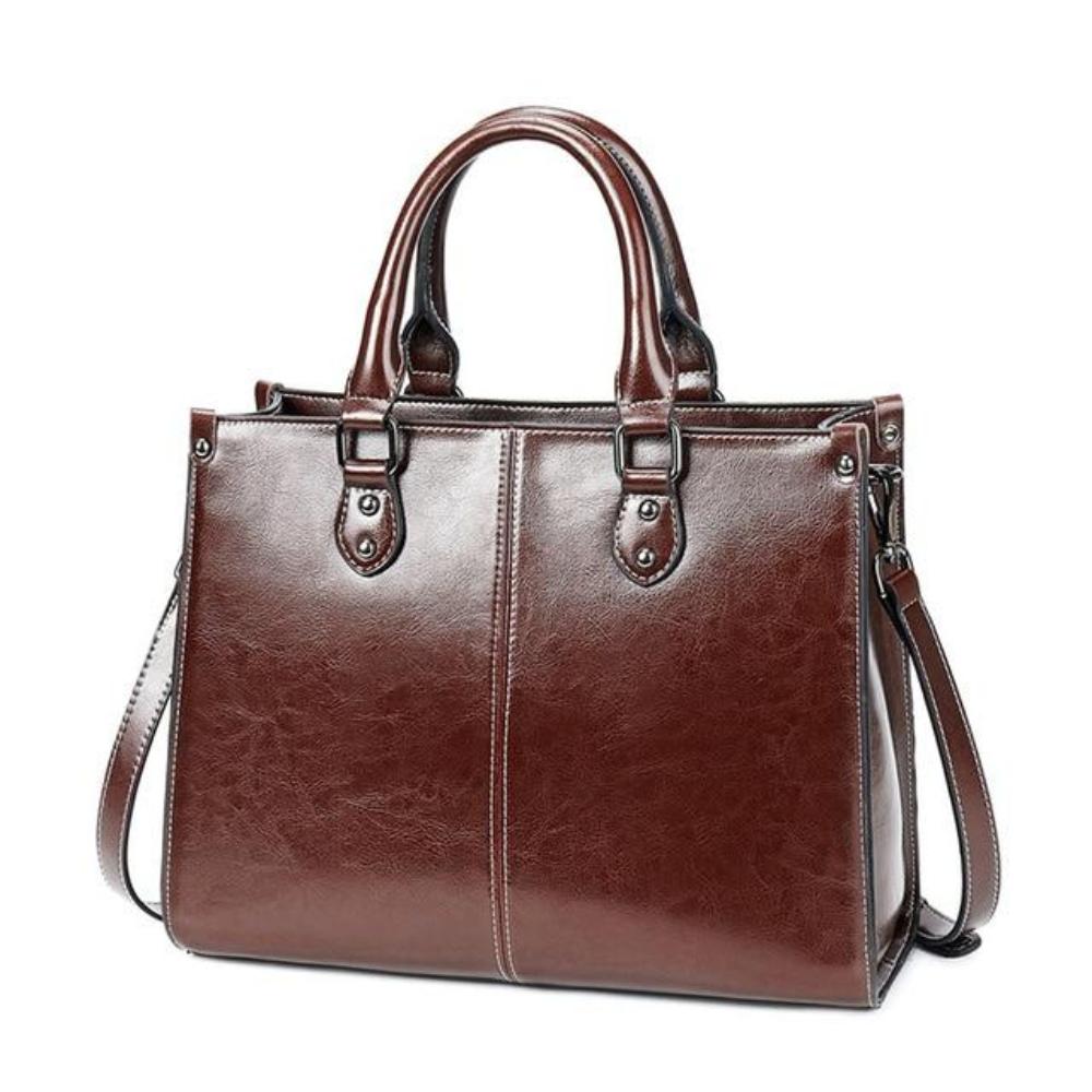 Elegante | Van werk tot avonduit — Leren Tote Tas