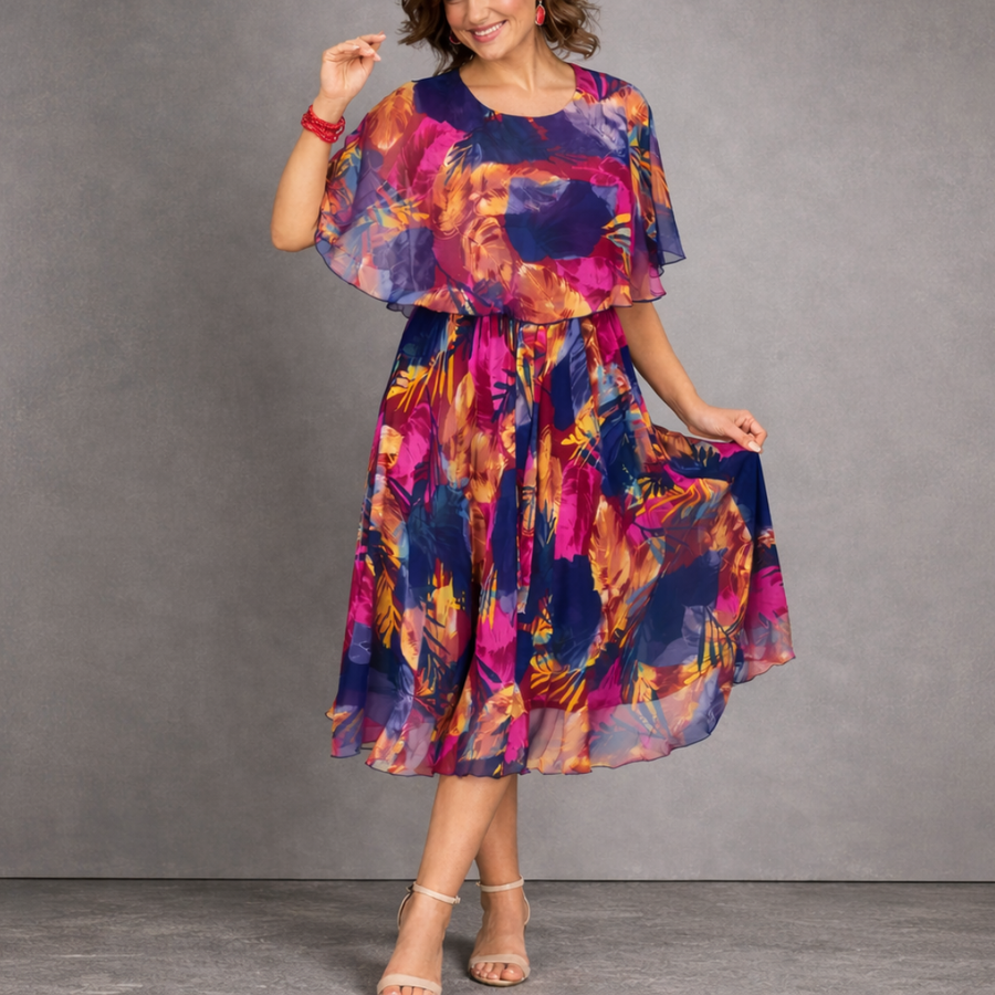Barbara | Comfortable Chiffon Dress