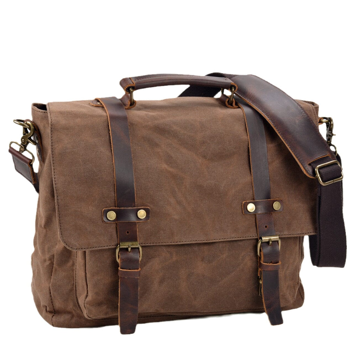 Ryan | Everyday Canvas Shoulder Bag | Real Leather